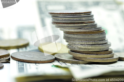 Image of Coins stacked on each other