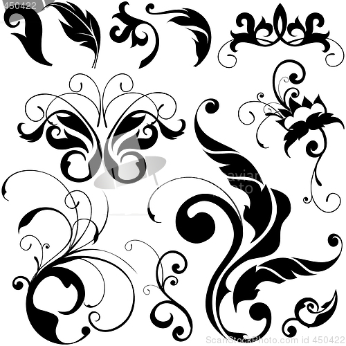 Image of floral design elements