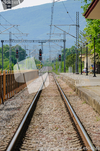 Image of Railway station in Leptokaria, Greece