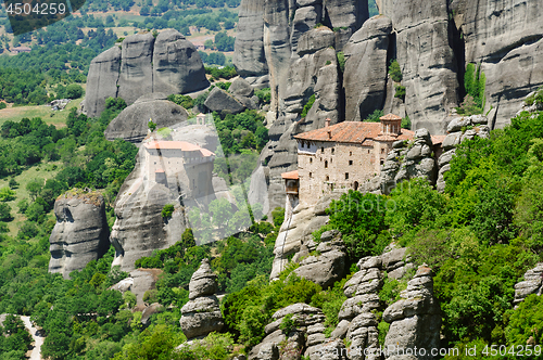 Image of Meteora rocks near Kalambaka town, Greece