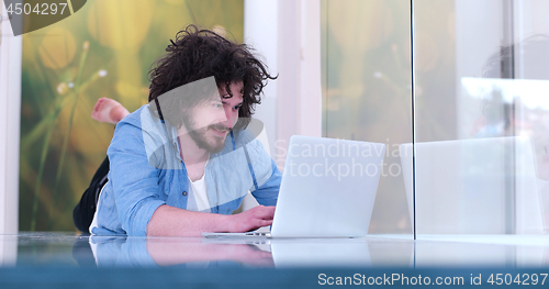 Image of man enjoying relaxing lifestyle