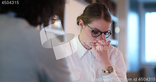 Image of Startup Business Team At A Meeting at modern office building