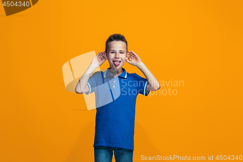 Image of The squint eyed teen boy with weird expression