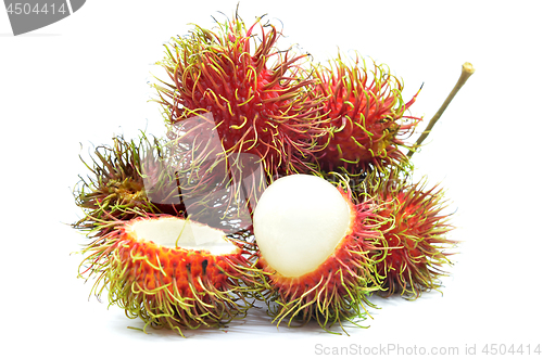 Image of Ripe rambutan isolated