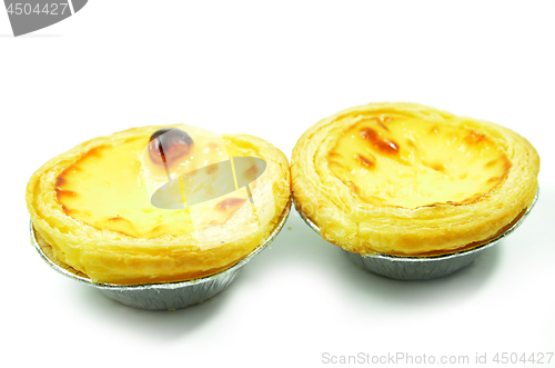 Image of Fresh baked egg tarts or custard tarts