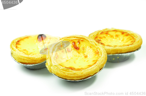 Image of Fresh baked egg tarts or custard tarts