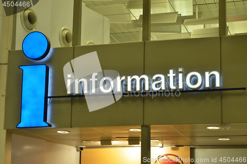 Image of Help desk ,Information sign