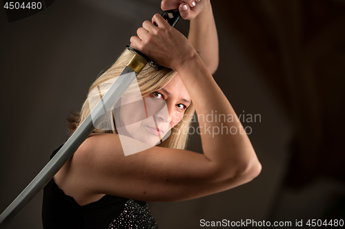 Image of Female fighter with sword