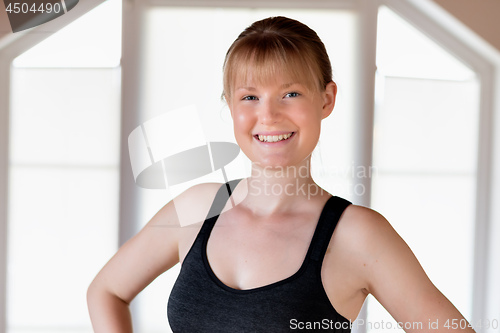 Image of Girl doing squat exercises