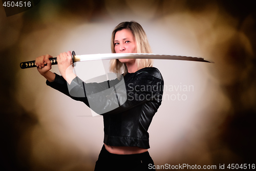 Image of Female fighter with sword