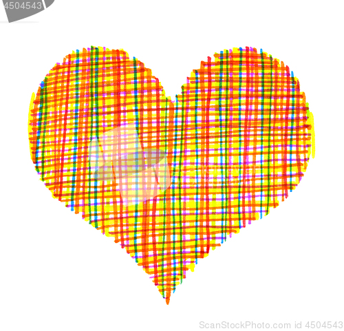 Image of Abstract colorful heart 