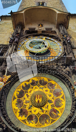 Image of Old Town Hall Tower with Astronomical Clock in Prague