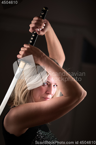 Image of Female fighter with sword