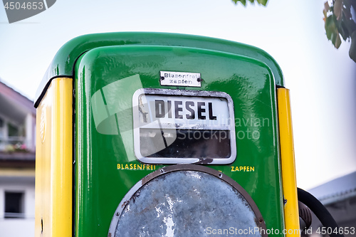 Image of Historic fuel dispenser for diesel