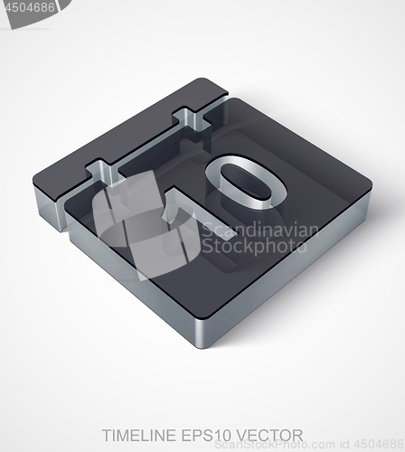 Image of Time icon: extruded Black Transparent Plastic Calendar, EPS 10 vector.