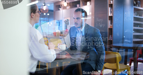 Image of Startup Business Team At A Meeting at modern office building