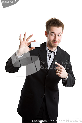 Image of Businessman and business card