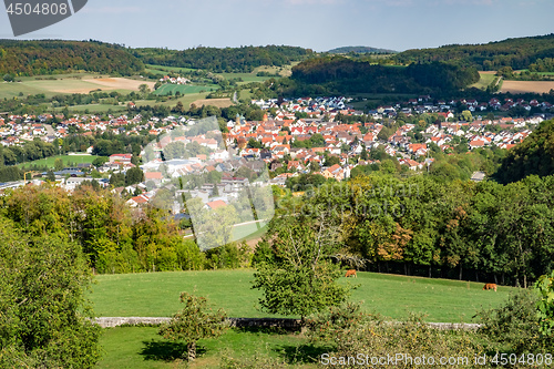 Image of View to the roofs of Noerdlingen