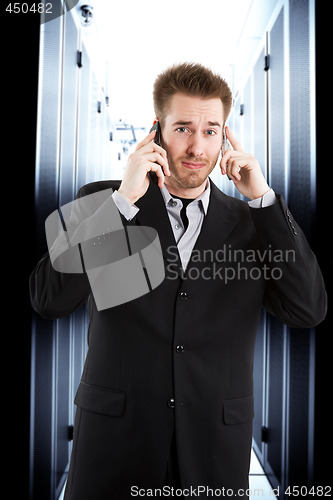 Image of Stressed businessman