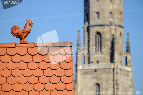 Image of View to cock on roof