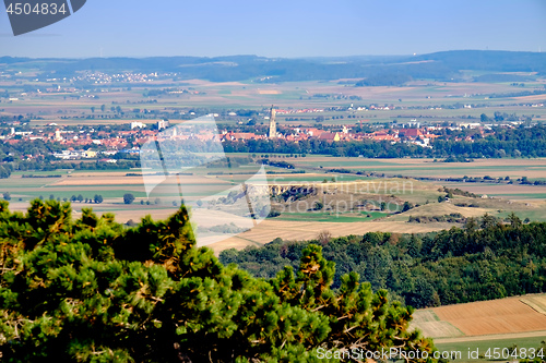 Image of View to the town Noerdlingen