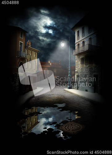 Image of Night Street, photo-collage