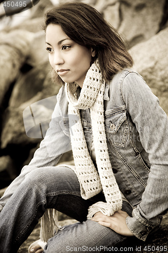 Image of Beautiful african american woman