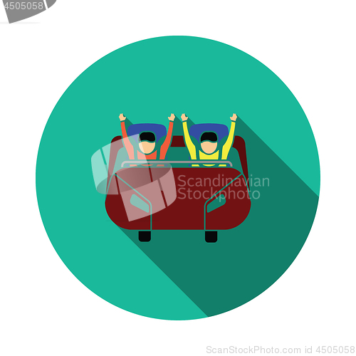 Image of Roller coaster cart icon