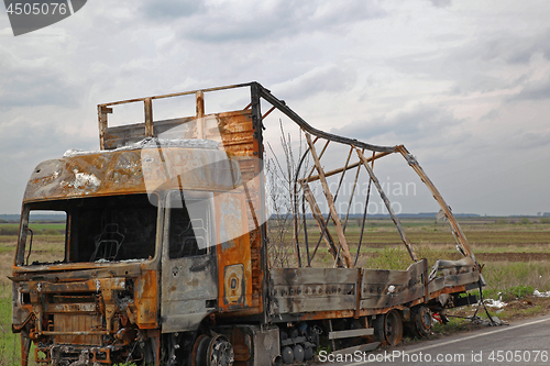 Image of Burned Truck