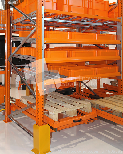 Image of Orange Warehouse Shelf