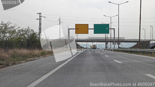 Image of Above Highway Sign