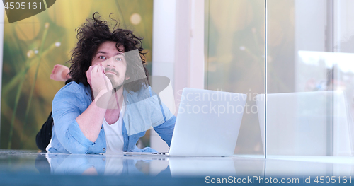 Image of man enjoying relaxing lifestyle