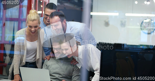 Image of Startup Business Team At A Meeting at modern office building