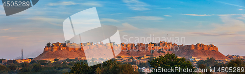 Image of Panorama of Jaisalmer Fort known as the Golden Fort Sonar quila,