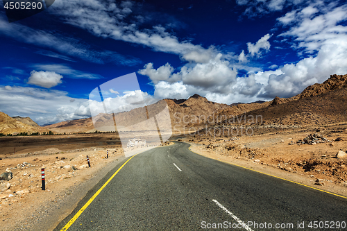 Image of Road in Himalayas. Ladakh, India