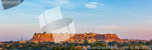 Image of Panorama of Jaisalmer Fort known as the Golden Fort Sonar quila,