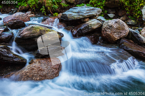 Image of Bhagsu waterfall. Bhagsu, Himachal Pradesh, India