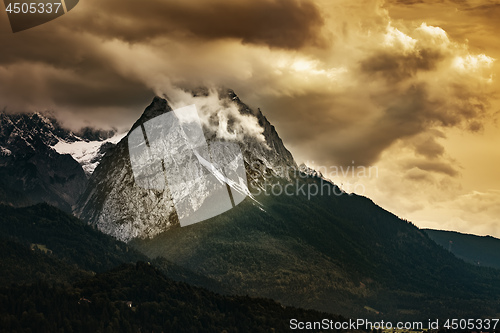 Image of Mountains of Garmisch-Partenkirchen in autumn