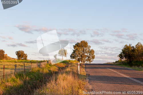 Image of Sunny road in rural countryside