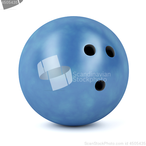 Image of Blue bowling ball