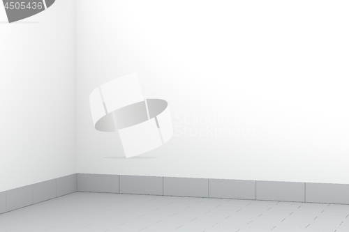 Image of Empty room with tiled floor