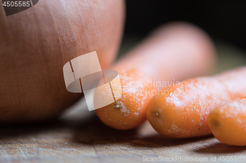 Image of Closeup of onion and carots