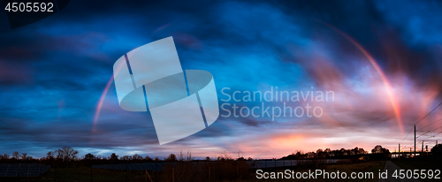 Image of Landscape with rainbow in Maisach