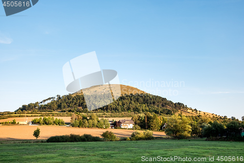 Image of The famous hill Ipf near town Bopfingen
