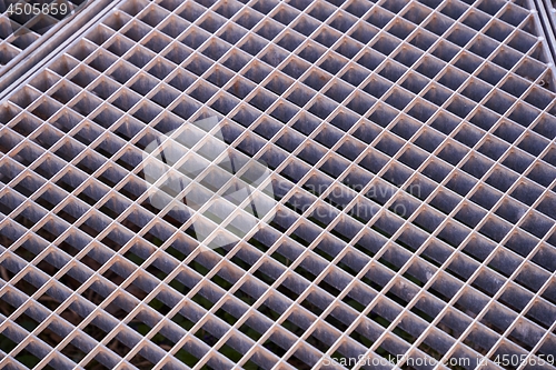 Image of Rusty Metal Grid