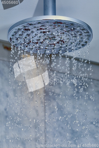 Image of Shower water flowing