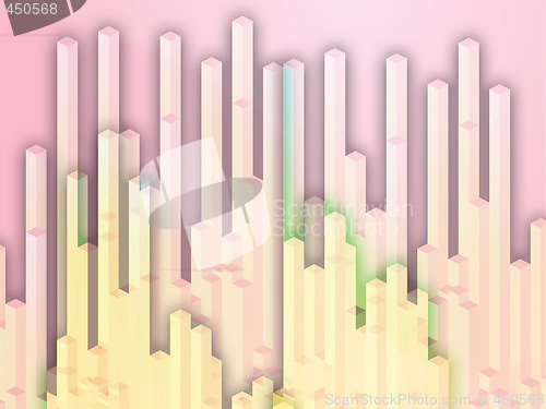 Image of 3d columns illustration