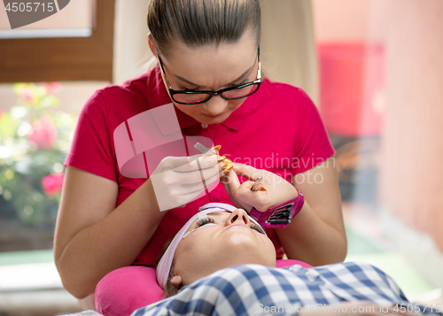 Image of Eyelash extension in Beauty salon