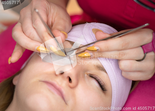 Image of Eyelash extension in Beauty salon