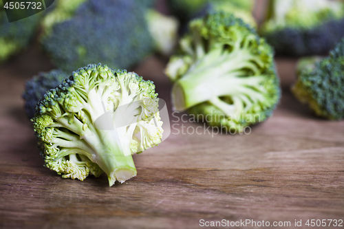 Image of Fresh green organic broccoli 